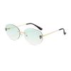 Vintage Oval Sunglasses For Women With Uv400 Protection Fashion Beach Travel Accessory
