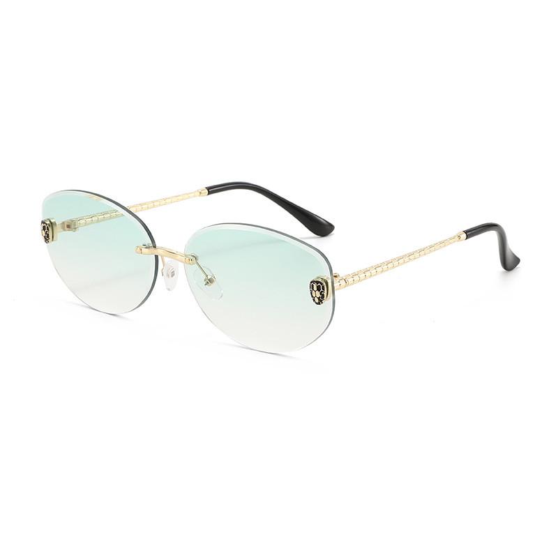 Vintage Oval Sunglasses For Women With Uv400 Protection Fashion Beach Travel Accessory