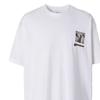 Burberry T Shirts Men's White Crew Neck Moderate Straight Fit 45637961