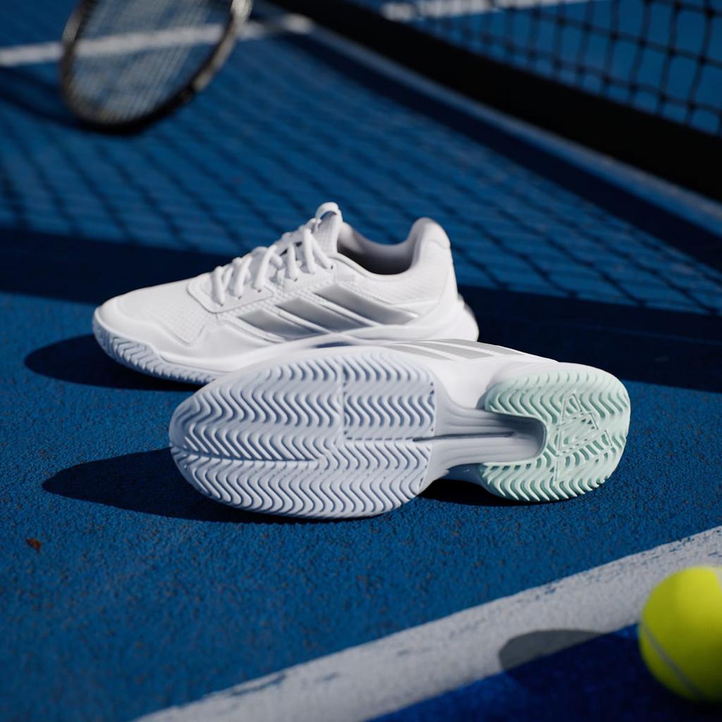 adidas GameCourt 3 All Court Tennis KI2864 Women's Performance Sports Shoes Cloud White / Silver Metallic / Ice Blue