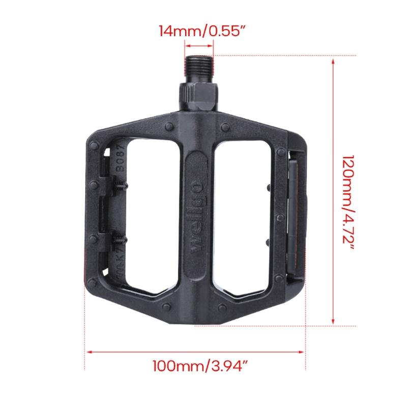 Sealed Bearing 9/16'' Thread Alloy Mountain Bike Pedals Lightweight Bike Pedals
