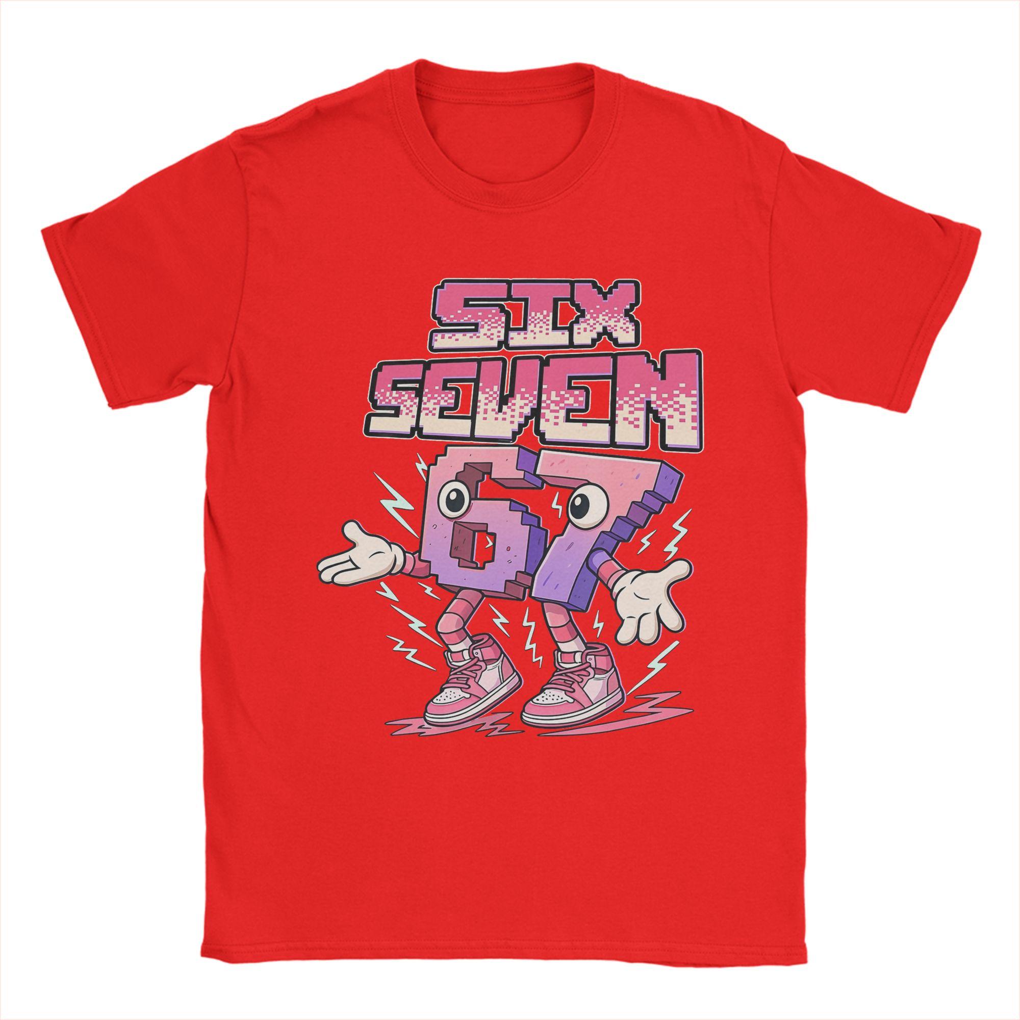 

Meme Kids Six Seven Italian Brainrot 67 TShirt Unisex Round Neck Pure Cotton T Shirts Valentines Day Short Sleeve Tees Clothes S