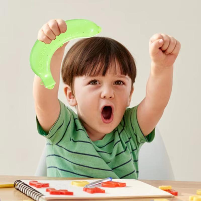 1-3pcs Banana Save Case Box Portable Flexible Keep Fresh Travel Outdoor Picnic Banana Shape Creative Plastic Fruit Storage Case