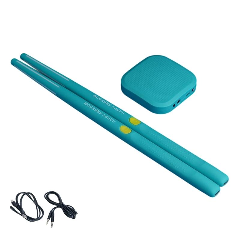 Portable Pocket Drum Motion Sensing Electric Air Drum With Drumsticks Virtual Air Drum for Beginners Kids Enduring