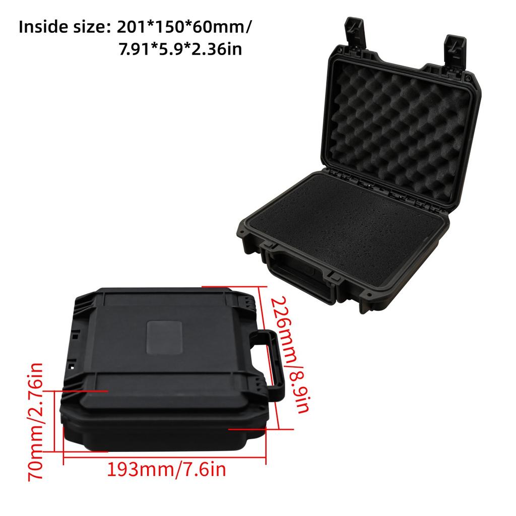 1pc Portable All Weather Waterproof Protective Hard Case, Camera Dry Case with Customizable Foam,for Drones Camera Equipments