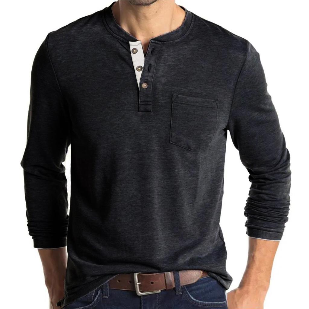Men's Shirt Loose Fit Heavy Weight Long Sleeve Performance T-Shirt
