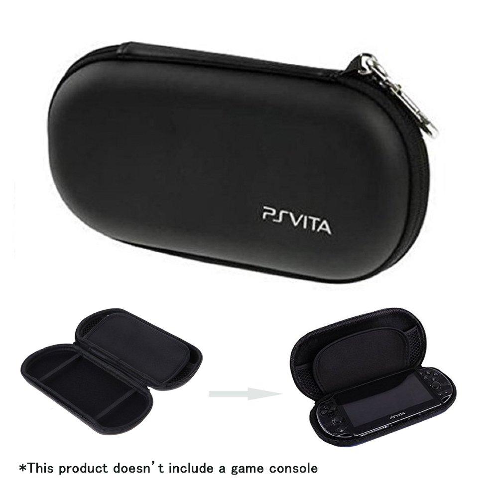 

yufulai PSVita Hard PSP Compatible Protective PSV Storage Compatible with PS Vita Pouch, Cover, Case, 2000/1000/PSP (Black) чорний