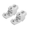 2pcs HandleBar Riser Mount Clamp CNC Aluminum Alloy Replacement for YAMAHA Tracer 900 GT 2015‑2019Silver
