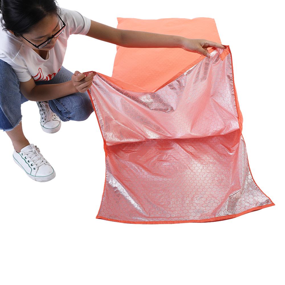 Outdoor Portable Mountaineering Camping Warm Envelope Type Single Sleeping Bag Orange