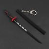 Demon Slayer Tanjiro Giyu Shinobu Nichirin Sword Keychain with Sheath, 17cm Alloy Model