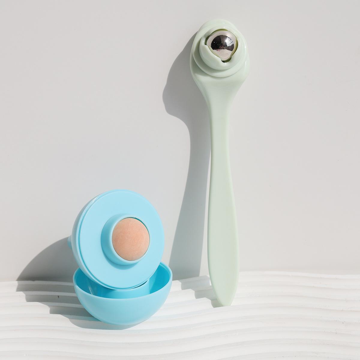 

Набор из 2 шариков для массажа красоты и ухода за глазами, впитывающих масло - Женский домашний спа-подарок