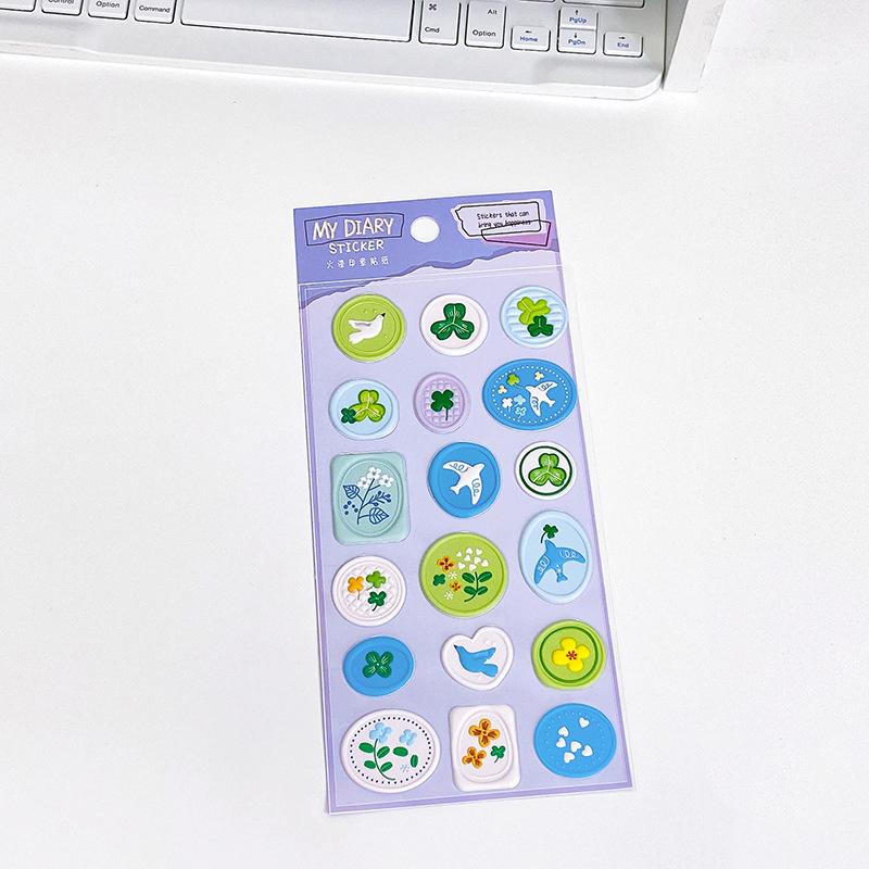 3D Wax Seal Stickers Cartoon 3D Stamp Stickers Envelope Sealing Sticker Invitation Envelope Stickers Decorative Scrapbook DIY