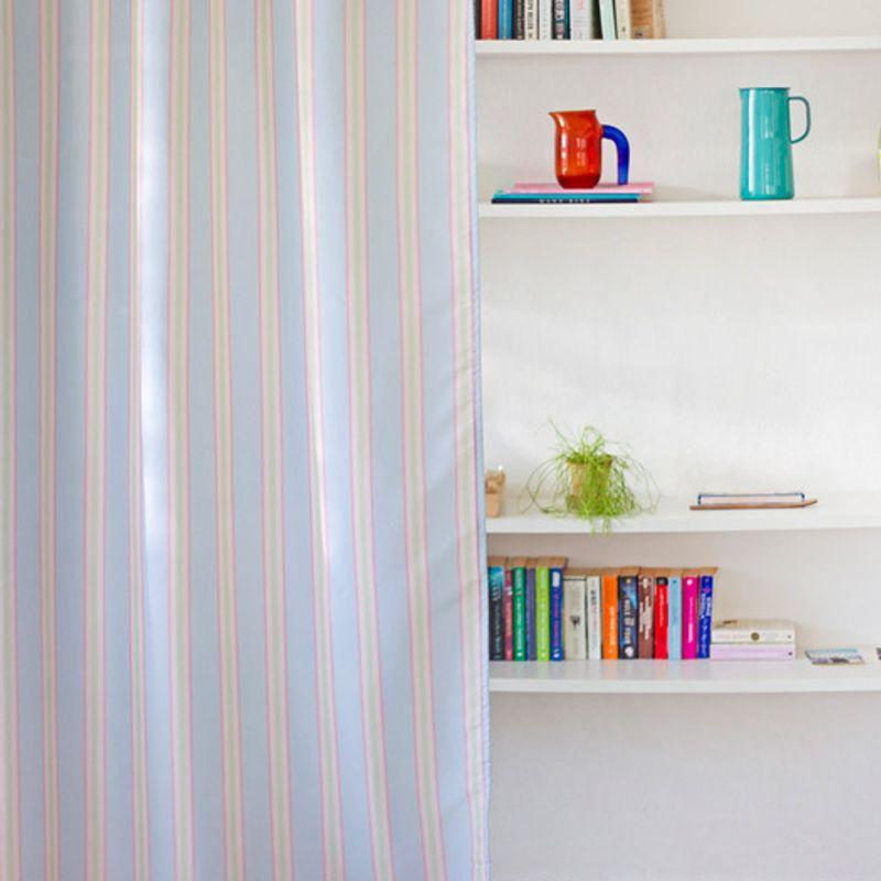 Mood Sunset Striped Waterproof Bathroom Shower Curtain 2 Colors