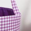 Trick or Treat Halloween Candy Basket Plaid Design Gift Container Treat Bags Large Capacity Tote Bag Style Candy Gift Bucket