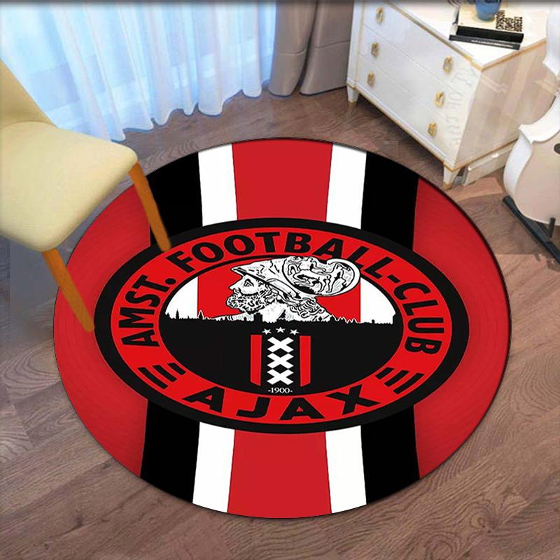 Ajax Printed Round Rug Carpet Chair Rug Area Rug Entryway Doormats,for Office Chair Living Room Bedroom Kitchen Room.