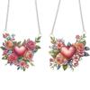 2pcs Flower Theme 2D/Flat DIY Diamond Painting Set Hanging Diamond Art Kits Diamond Art Pendant Wall Decor for Home & Windows