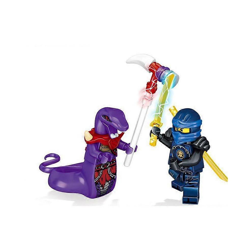 24 Stück / Plastik Mini Ninjago Figur Spielzeug Ninja Schlangen Zusammenbauen Kinderspielzeug