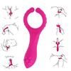 Cock G-spot Clitoris Stimulator Vibration Ring Clitoris Clip Adult Sex Toys Electric Male Penis Vibrator Ring Delay