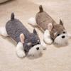 Cartoon Animal Lying Dog Doll Plush Toy Schnauzer Doll Children Soothing Rag Doll Birthday Gift