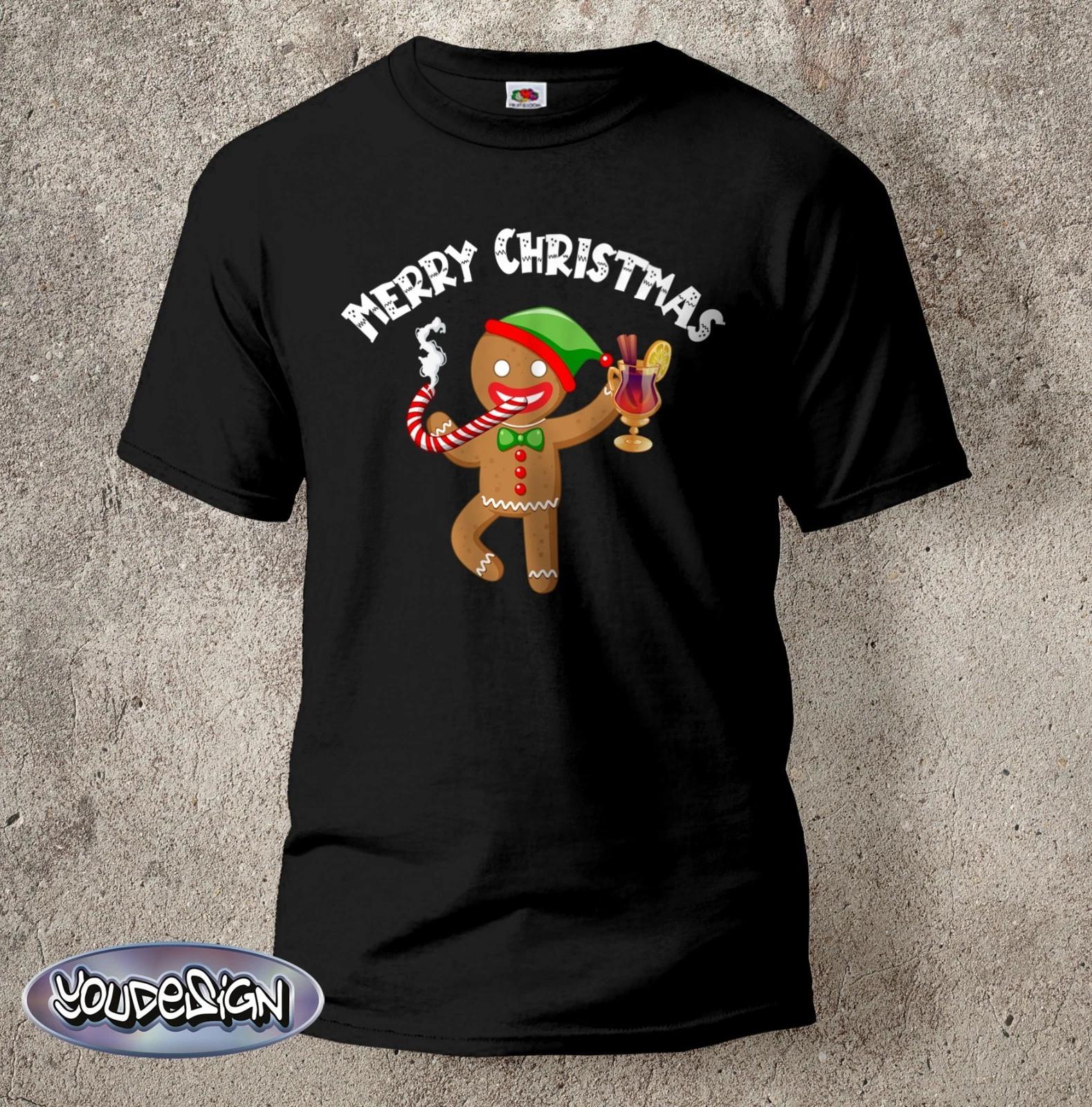 Merry Christmas shirt cult T-shirt fun fun saying Christmas gingerbread man S