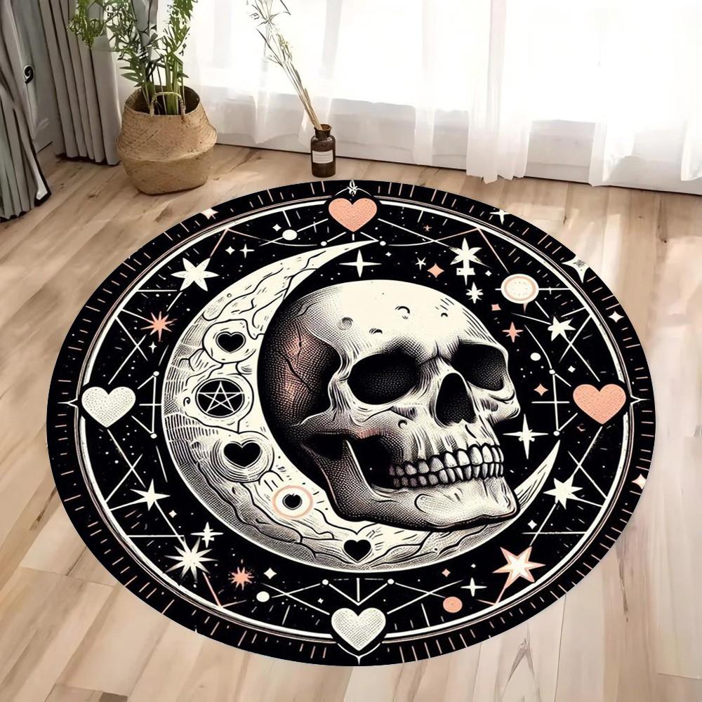 Cartoon Magic Round Carpet Sophisticated Floor Decor Mat for Living Room Bedroom Balcony Stylish Rug Hotel Decorative Carpet