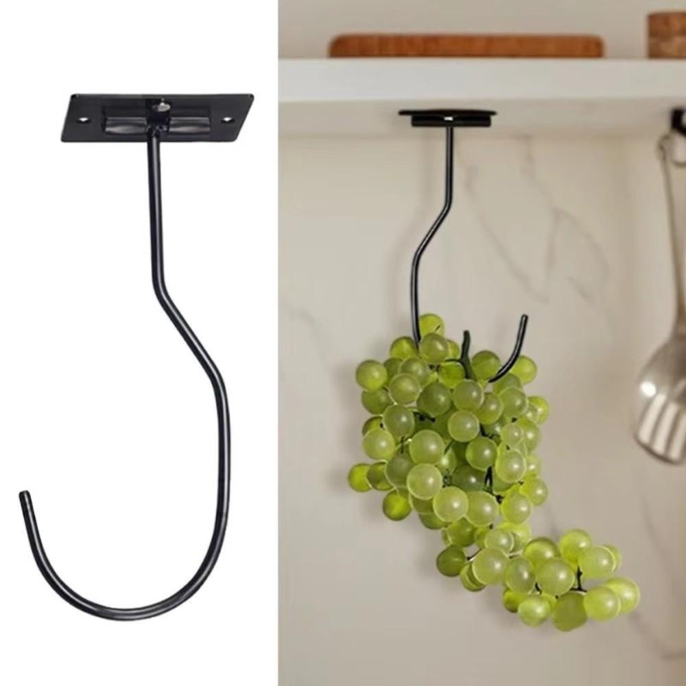 Keep Bananas Fresh Under Cabinet Banana Hook Rotation Wall Mount Banana Storage Hook Foldable Modern Grape Hanging Holder