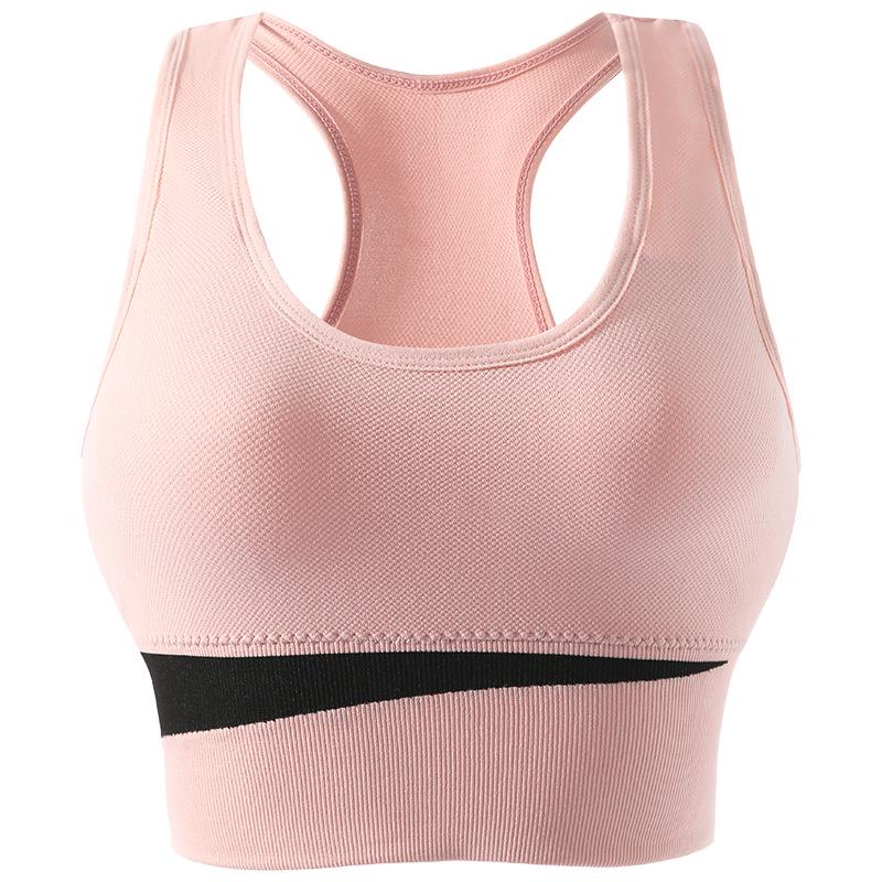 Women's Large Bust Minimizer Wireless Sports Bra - Shockproof Yoga Fitness Vest