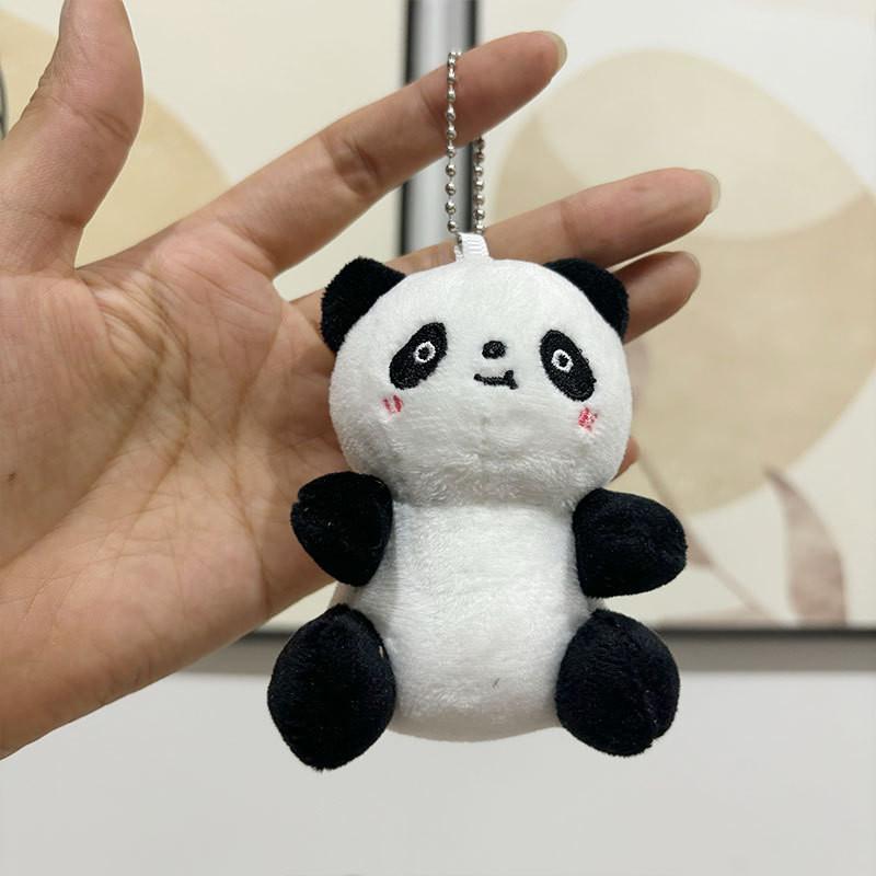 Adorable Panda Plush Keychain Soft And Cuddly Animal Toy Miniature