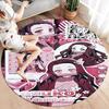 Demon Slayer Round Area Rug Carpet Rug For Living Room Bedroom Sofa Playroom Decor Nonslip Floor Mat