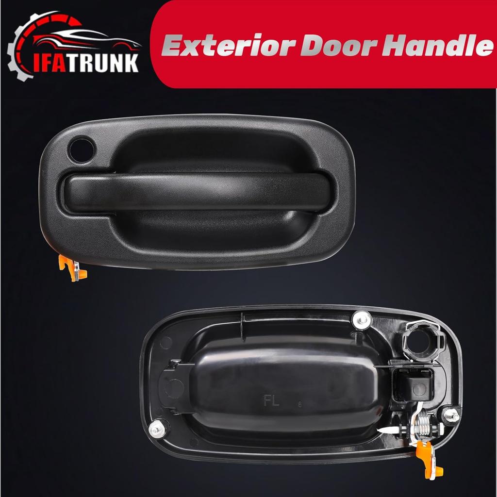 Exterior Door Handle Front Left Driver Side For 1999 2000 2001 2002 2003 2004 2005 2006 2007 Chevy Silverado Suburban Tahoe Avalanche, GMC Sierra
