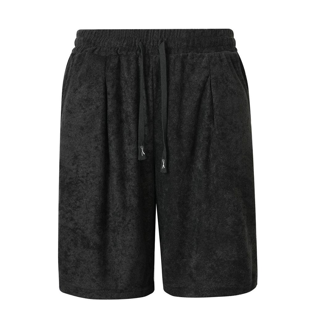 Men S Loose Solid Jacquard Trendy Outdoor Casual Sports Summer Shorts