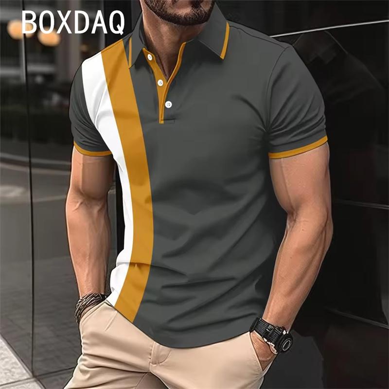 Polo Shirt High Quality Polo Shirt Summer Short Sleeve Collar Button