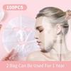 500/100pcs Facial Mask Paper Film Disposable Facial Plastic Wrap for Beauty Salons Transparent Face Mask Face Skin Care Tools