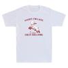 Sorry I'M Late I Was Dilly Dallying Funny Goat Jumping Meme Retro Men's T-Shirt Unisex T-Shirt