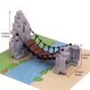 Drawbridge Set Mountain Bridge Stone Classic MOC Bricks Accessories Constructor Building Blocks Parts 6083 23996 63141