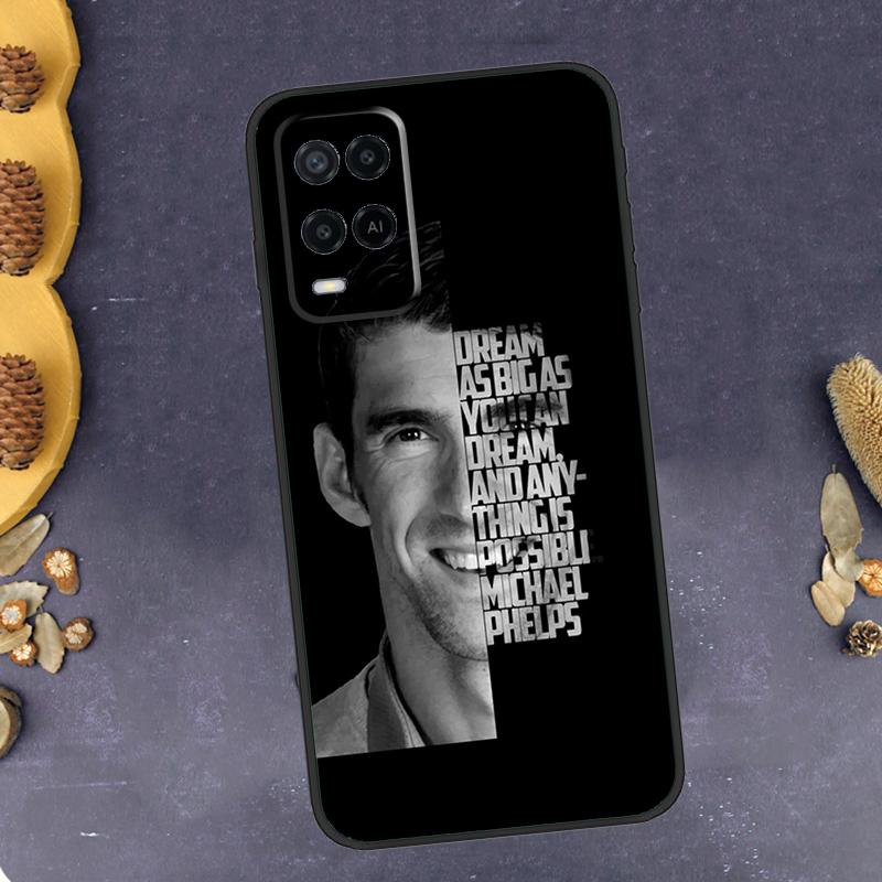 Michael Phelps Swimming Phone Case For Oppo A96 A16 A76 A78 A58 A18 A38 A98 A17 A77 A80 A40 A60 A74 A94 A54 A15 A57S