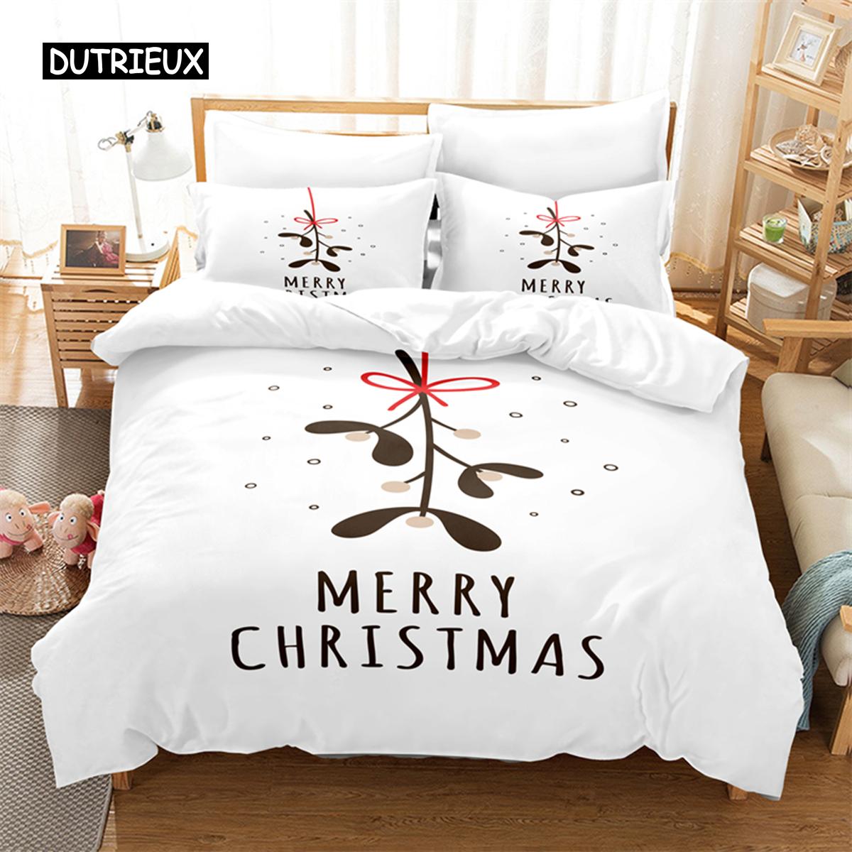 

Christmas Letter Bedding Set Duvet Cover Set 3d Bedding Digital Printing Bed Linen Queen Size Bedding Set Fashion Design EU single(135x200cm)