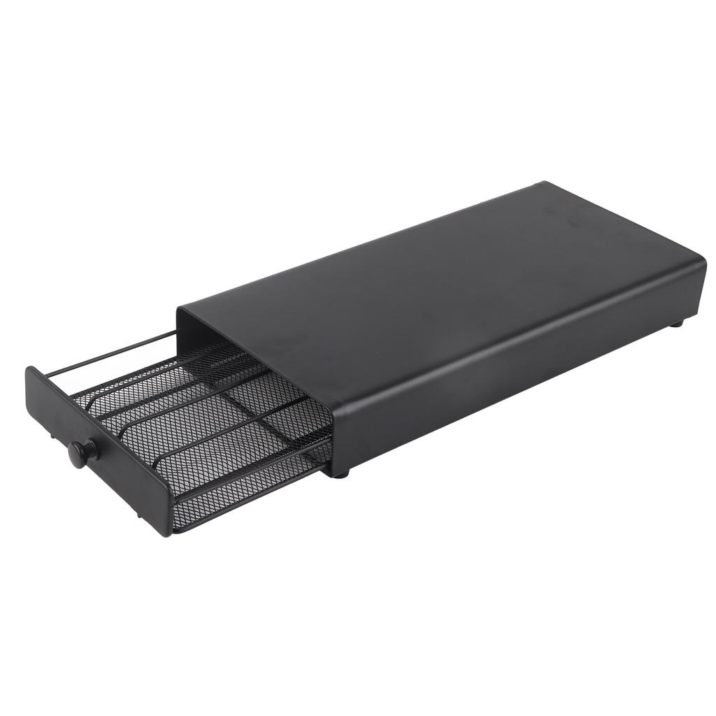 Coffee Pod Storage Drawer Compact Pod Capsule Holder Dustproof Coffee Capsule Drawer Space Saving