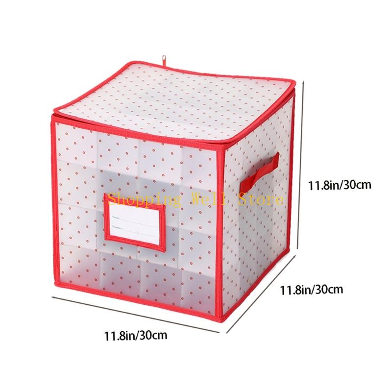 Skládací úložný box KX4B se 64 přihrádkami, konstrukce z PVC, pro uspořádání vánočního osvětlení