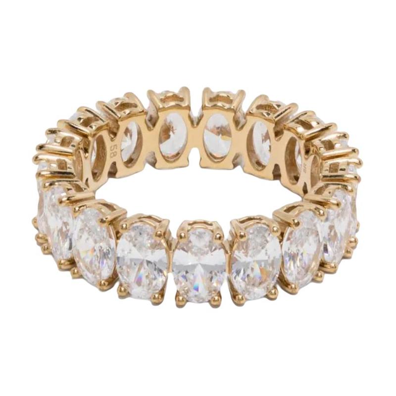 Swarovski Matrix inlaid design brass gold