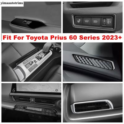 Window Glass Lift / Headlight Switch / Dashboard Air AC Cover Trim Fit For Toyota Prius 60 Series  2024 Interior Accessories