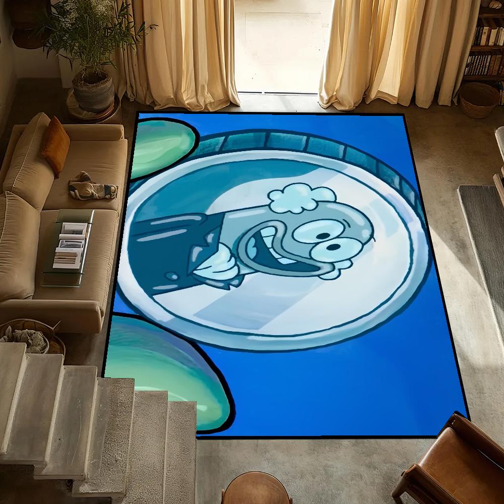 Door Mat Anti-Slip Kitchen Bedroom Coin Funny Art Handmade Tufted Rug Carpet Living S-spongebobs Room Money Entrance Decoration