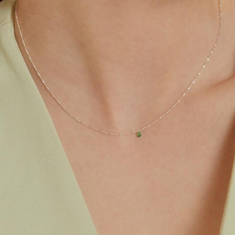 TATIANA (SILVER925) Petit Cubic Silver Necklace NZ2006