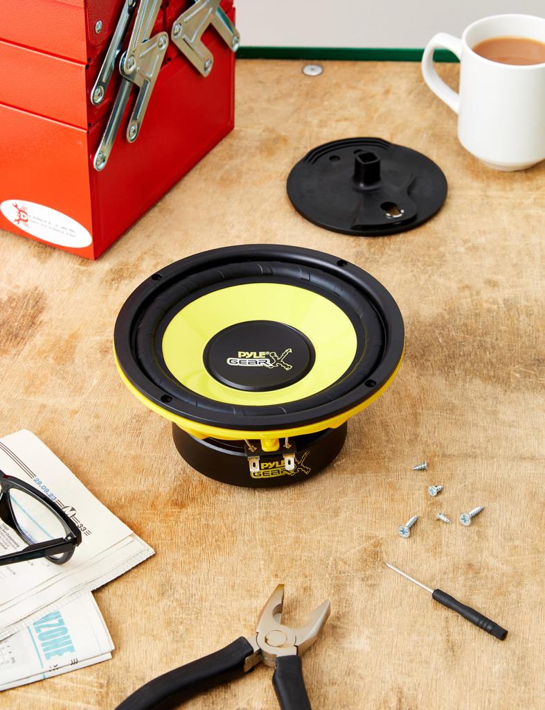 Midbass Speaker Car Maximum Output 300W Rated 150W Car Audio Frequency Sound Pressure 82dB Diameter 16cm Depth 1 Year Warranty Pyle PLG64 [Pyle 16.5cm