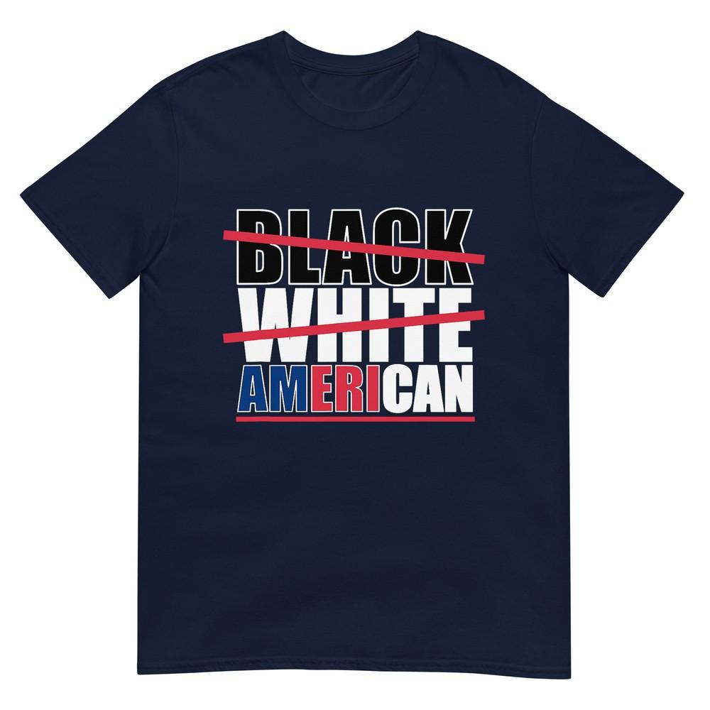 Black White American Funny Patriot Political Election TShirt S