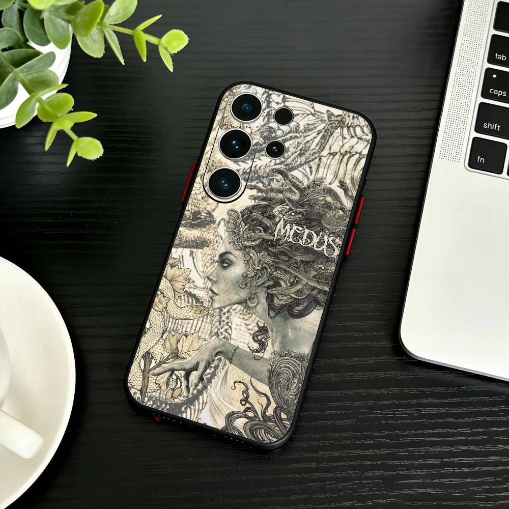 Dark Ornate Collage Art  Phone Case For Samsung S26,S25,S24,S23,S22,S21,S20,S30,Ultra,Plus,Fe,Note,5G Black Cover