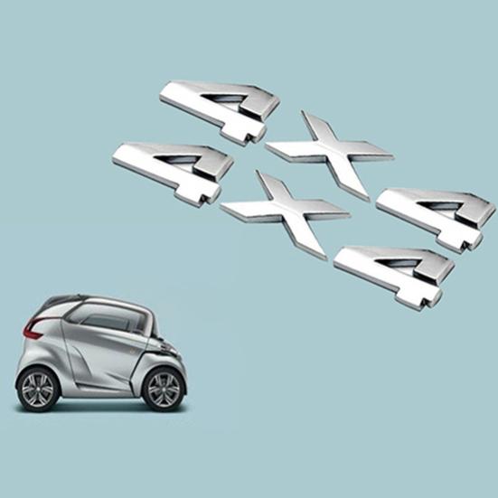 Car Metal 3D Badge Truck 4x4 Displacement Motor Auto Sticker Decoration Decal