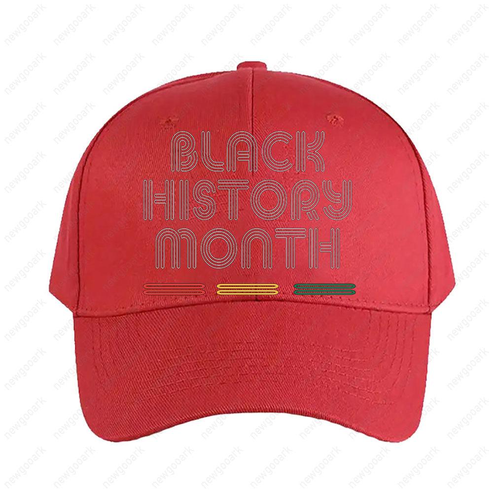 Black History Month BHM Day Cap Adult Graphic Baseball Cap Adjustable Streetwear Women Unisex Fashion Baseball Caps Peaked Hat