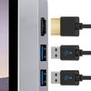 6-in-1 Docking Station Type-C Male To HDMI-compatible SD for MicroSD USB Hub High Speed Transmission for Surface Pro 8/9/X
