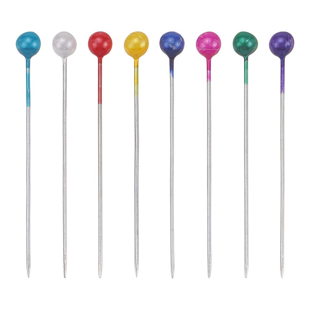 1set DIY colorful round bead needle, sewing positioning needle, straight pins, sewing accessories decoration fixing needles